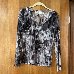 Calvin Klein size S see through long sleeve shirt